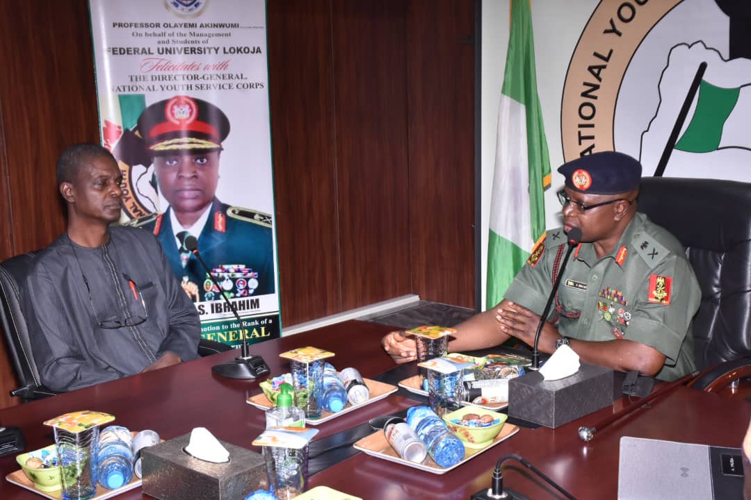 Lokoja Varsity Felicitates With Major General Shuaibu Ibrahim On His Elevation