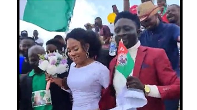 Criticisms as newly-wedded couple Joined Obi’s Abuja rally